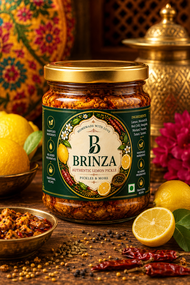 Brinza Sweet and Tangy Lemon Pickle, 250 g
